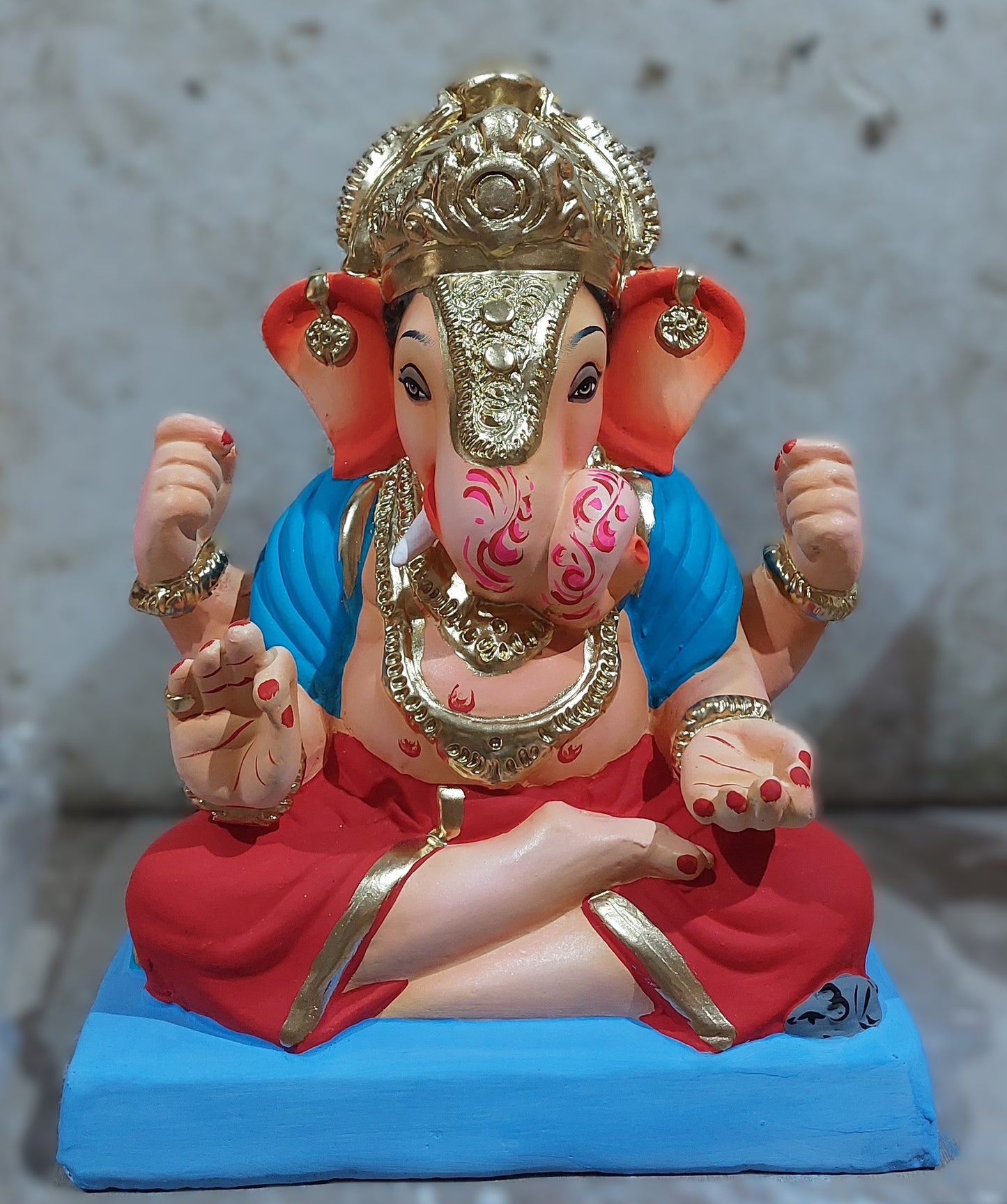 12" Dagadu Sheth Ganesh Idol